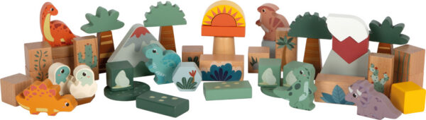Puidust ehitusklotsid "Dino"
