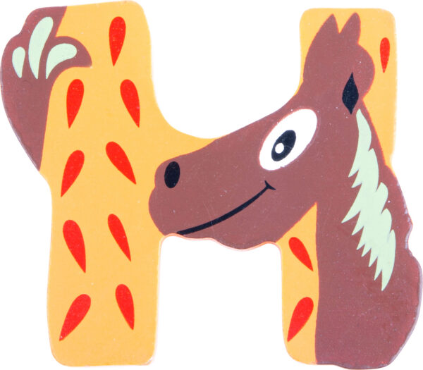 Puidust loomakujuga täht "H"