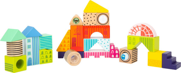 Puidust ehitusklotsid fantaasiamaailm