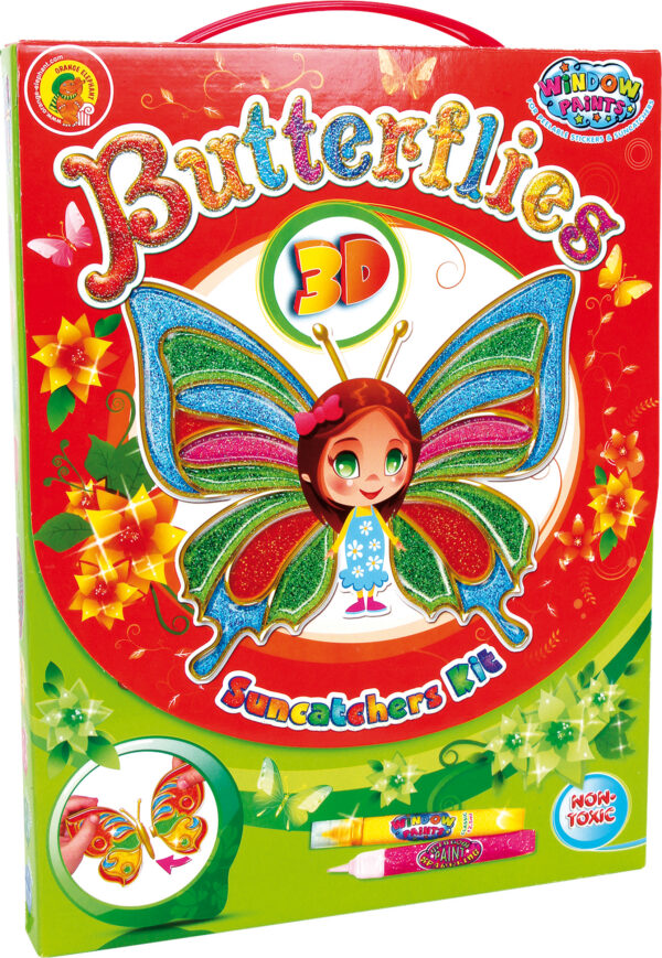 Aknakleebised ​​"Liblikad 3D"