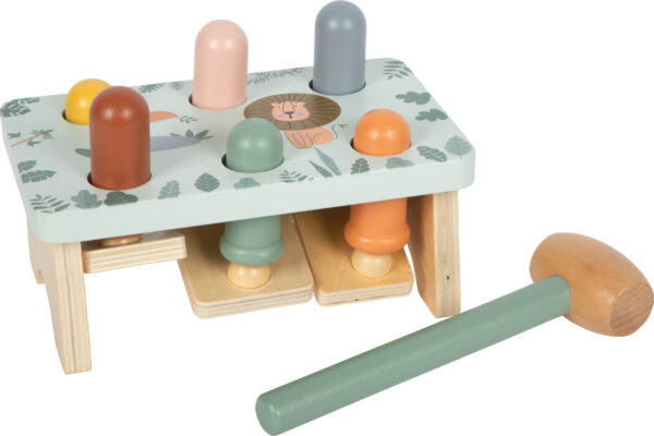 laste puidust safari teemaline haamrimäng
