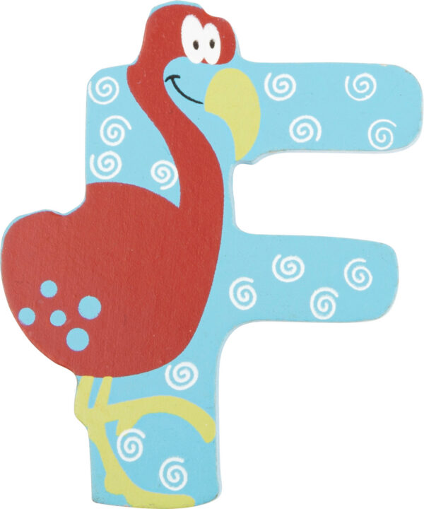 Puidust loomakujuga täht " F"