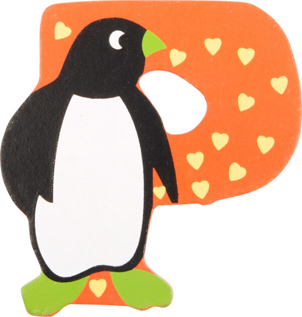 Puidust loomakujuga täht " P"