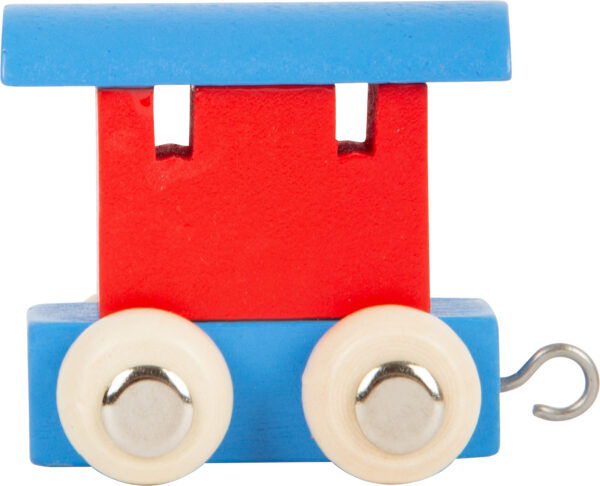Carriage Letter Train Red & Blue