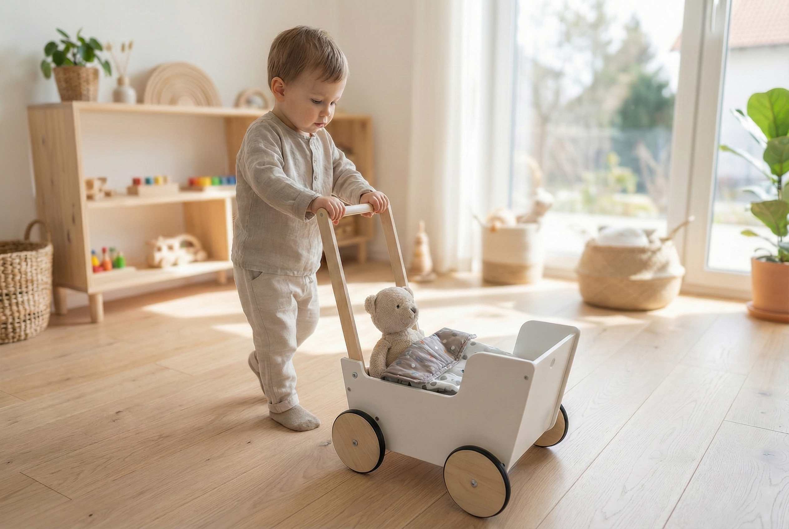 Miks valida lapsele puidust nukuvanker? Arendav, vastupidav ja ajatu mänguasi